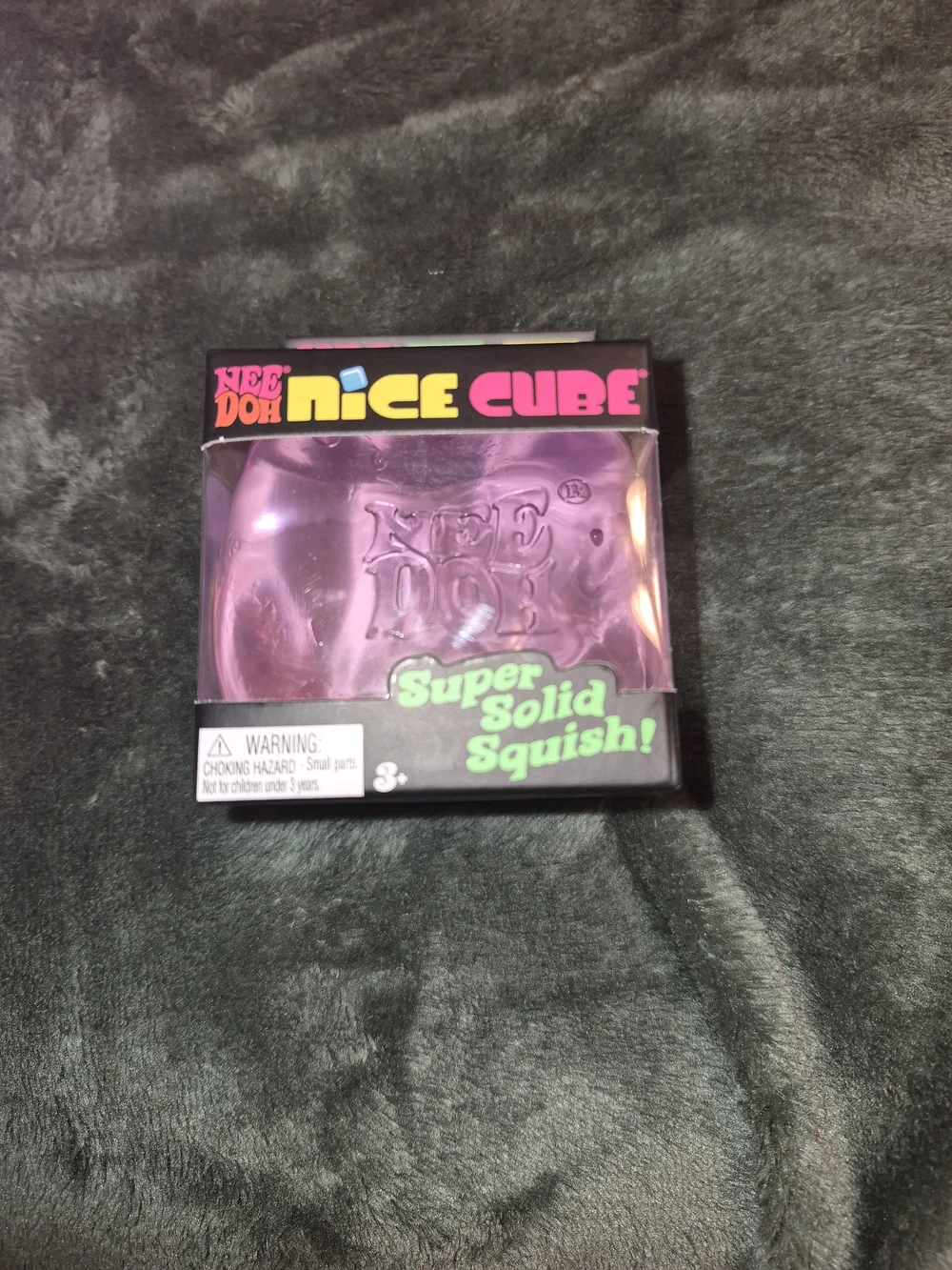 NeeDoh Nice Cube Color-Changing Squishy Toy - Purple, Blue, Pink
